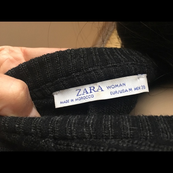 Zara grey ribbed light sweater. - Picture 6 of 6